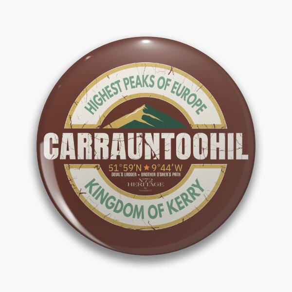Item preview,  Carrauntoohil Ireland Mountain Badge | European Heritage Series-DBG designed and sold by N72 Heritage.