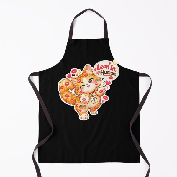 Item preview, BISOU KISS CAT2 BY NAGGINGSTICKERSCO. LEAN IN HUMAN! COLLECTION | BLACK Edition | No.01 designed and sold by LaMaisonOfMY.