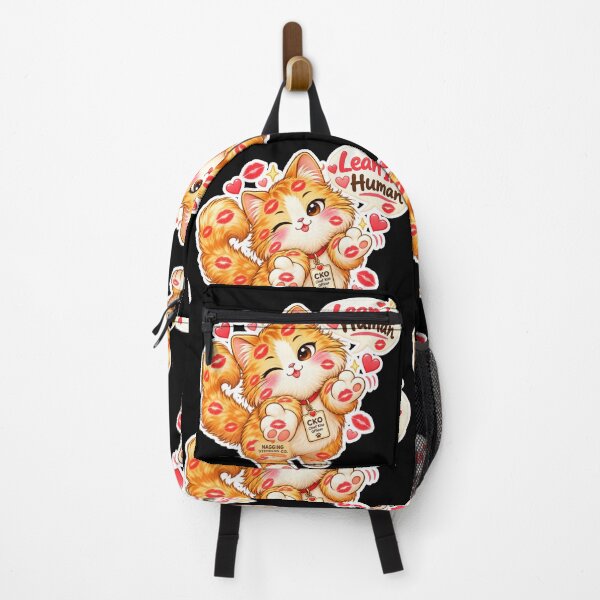 Item preview, BISOU KISS CAT2 BY NAGGINGSTICKERSCO. LEAN IN HUMAN! COLLECTION | BLACK Edition | No.01 designed and sold by LaMaisonOfMY.