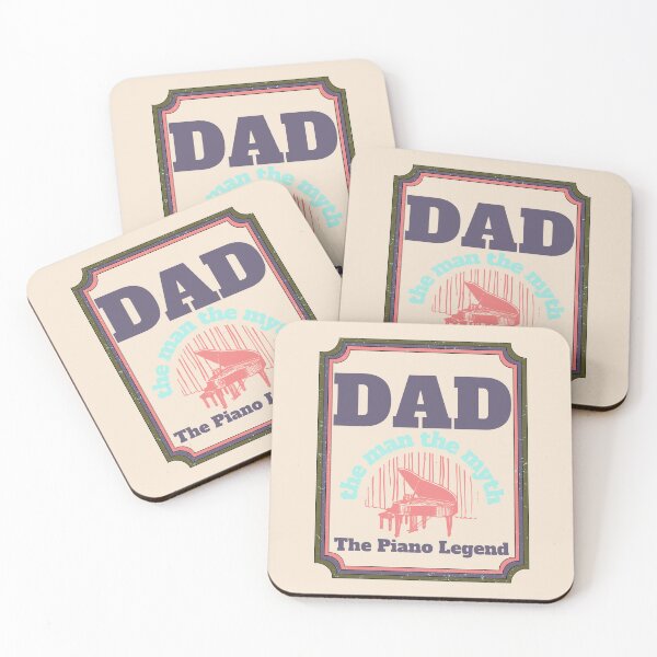 Item preview, Dad The Man The Myth The Piano Legend designed and sold by DesignsVault.