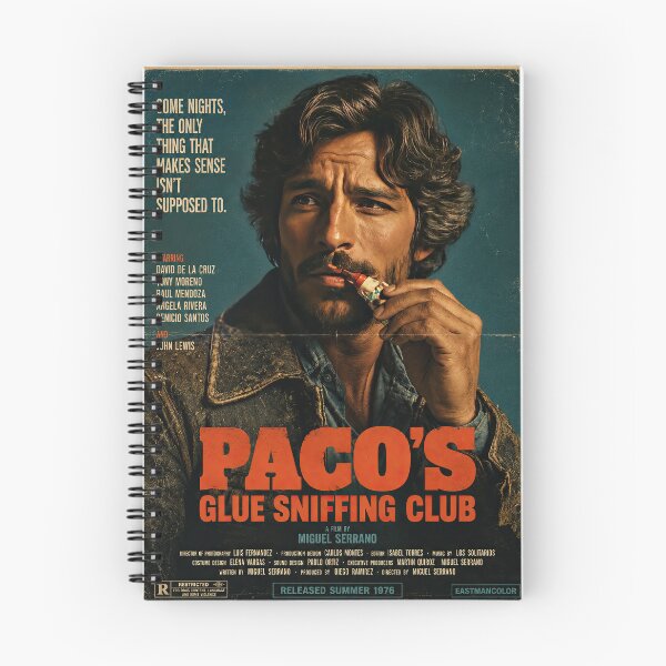 Item preview, Paco’s Glue Sniffing Club – Retro Exploitation Parody designed and sold by obstinator.