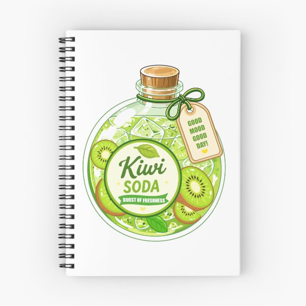 Item preview, Cute Kiwi Soda Clipart PNG designed and sold by KJackArtwork.