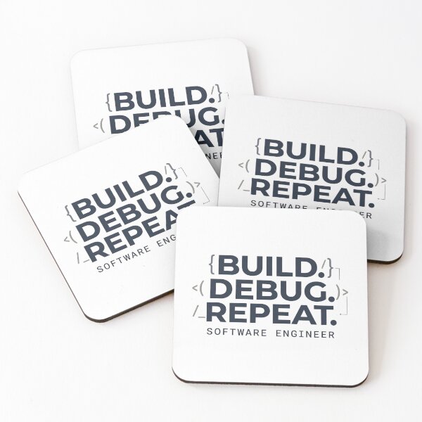 Item preview, Build Debug Repeat | Software Engineer designed and sold by Amr Darwish Graphic designer.