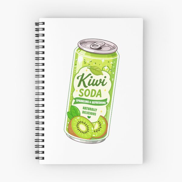 Item preview, Cute Kiwi Soda Clipart PNG designed and sold by KJackArtwork.