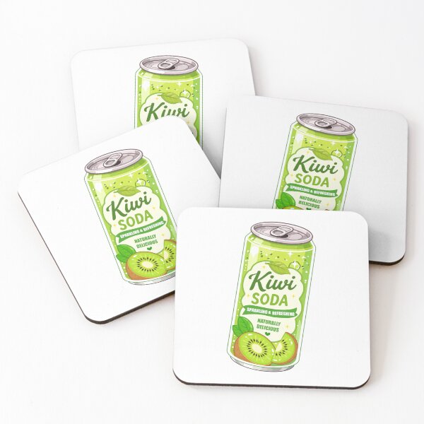 Item preview, Cute Kiwi Soda Clipart PNG designed and sold by KJackArtwork.