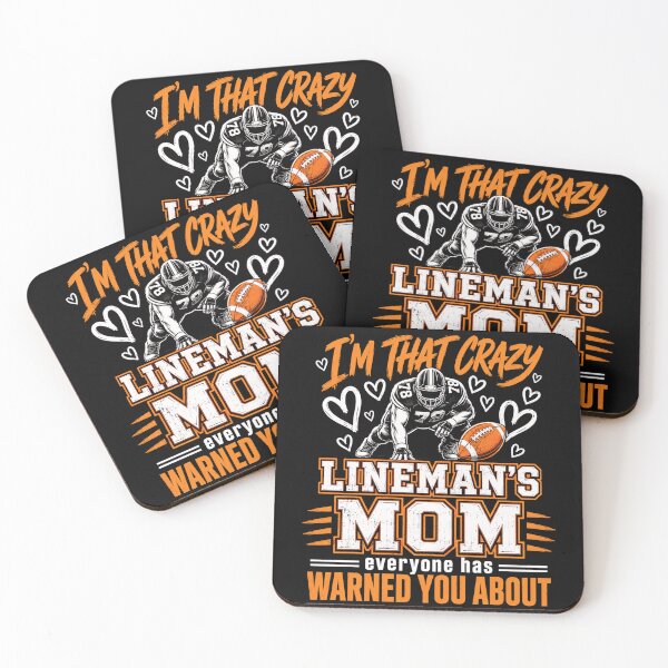 Item preview, football mom warning you about this bold game day art designed and sold by ROUX-ART.