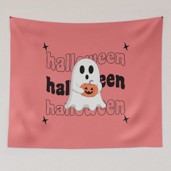 Item preview, Cute Ghost Holding Pumpkin Halloween Spooky Design designed and sold by MOCH- ART.