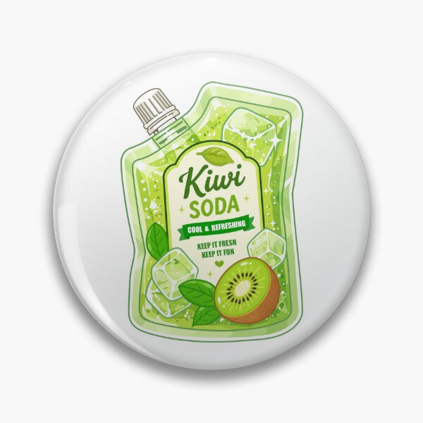 Item preview, Cute Kiwi Soda Clipart PNG designed and sold by KJackArtwork.
