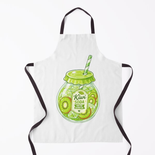 Item preview, Cute Kiwi Soda Clipart PNG designed and sold by KJackArtwork.