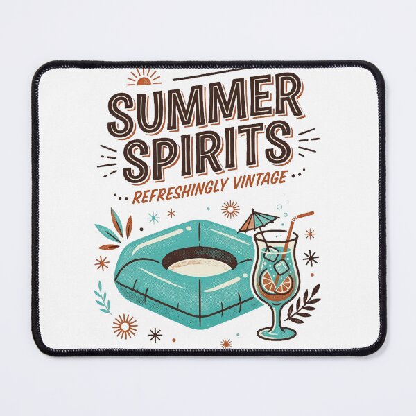 Item preview, Summer Spirits – Refreshingly Vintage Pool Float Design designed and sold by @SHINTOSARTSTORE.