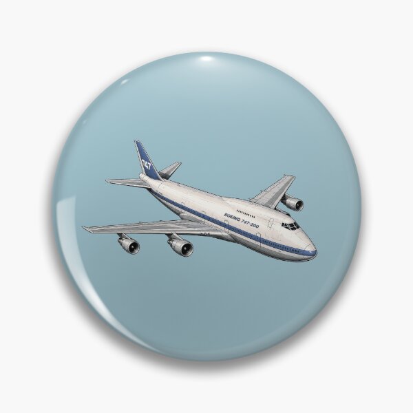 Item preview, Vintage Boeing 747 Airplane – Retro Aviation Art designed and sold by Cherry-Pick.