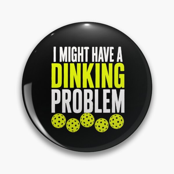 Item preview, pickleball problem retro bold paddle sport quote designed and sold by ROUX-ART.