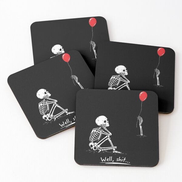 Item preview, Well Shit Skeleton Balloon Funny Halloween Meme designed and sold by Khescoiu.