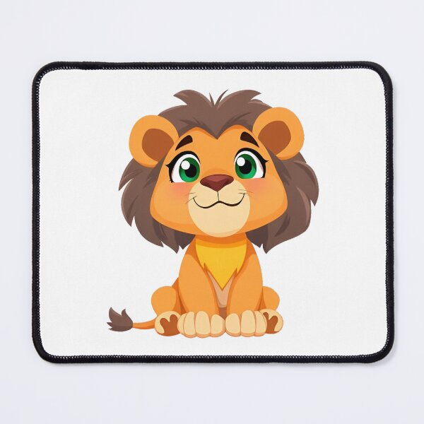 Item preview, Cute yellow lion with green eyes 01 designed and sold by ChameleonStars.