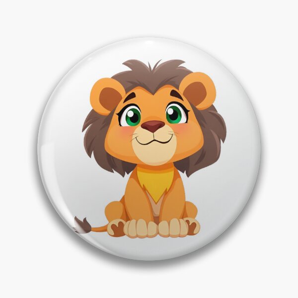 Item preview, Cute yellow lion with green eyes 01 designed and sold by ChameleonStars.