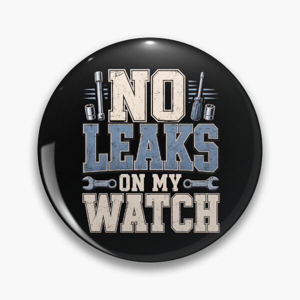 Item preview, No Leaks On My Watch Retro Mechanic Humor Graphic designed and sold by ROUX-ART.