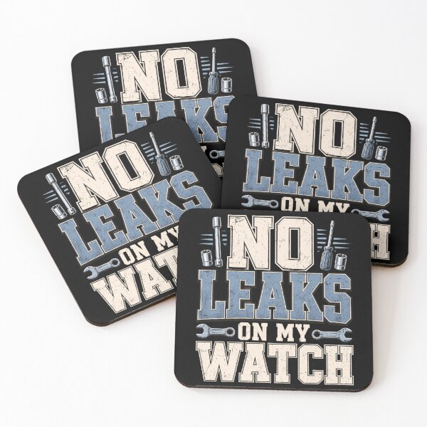 Item preview, No Leaks On My Watch Retro Mechanic Humor Graphic designed and sold by ROUX-ART.