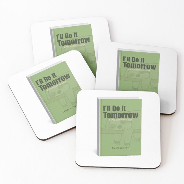 Item preview, I’ll Do It Tomorrow – Funny Procrastination Book Design designed and sold by Palette & Hue.