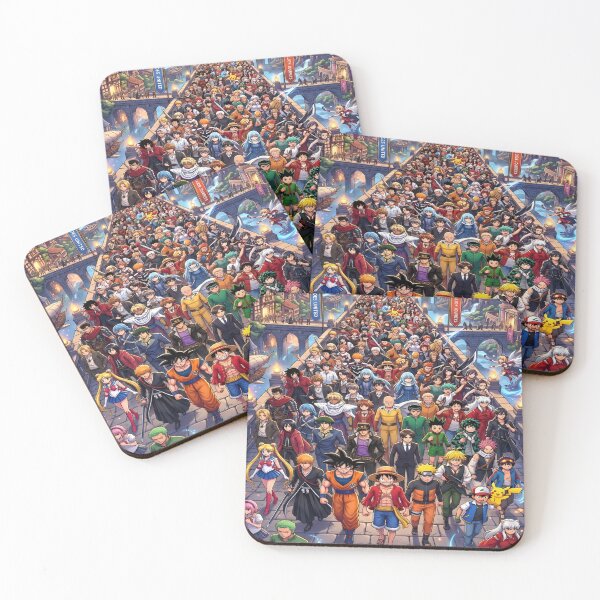 Item preview, Epic Journey of Legendary Heroes A Vibrant Alliance of Iconic Characters from Timeless Anime Worlds Uniting for an Adventure Beyond Imagination designed and sold by Matt_Smith.