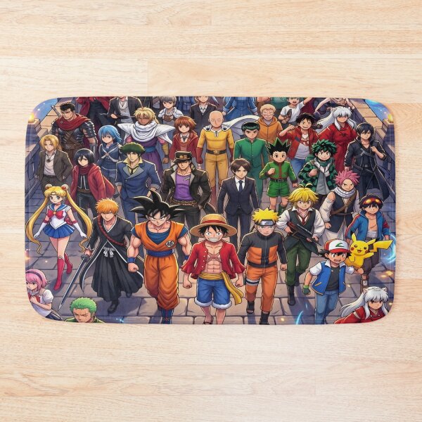 Item preview, Epic Journey of Legendary Heroes A Vibrant Alliance of Iconic Characters from Timeless Anime Worlds Uniting for an Adventure Beyond Imagination designed and sold by Matt_Smith.
