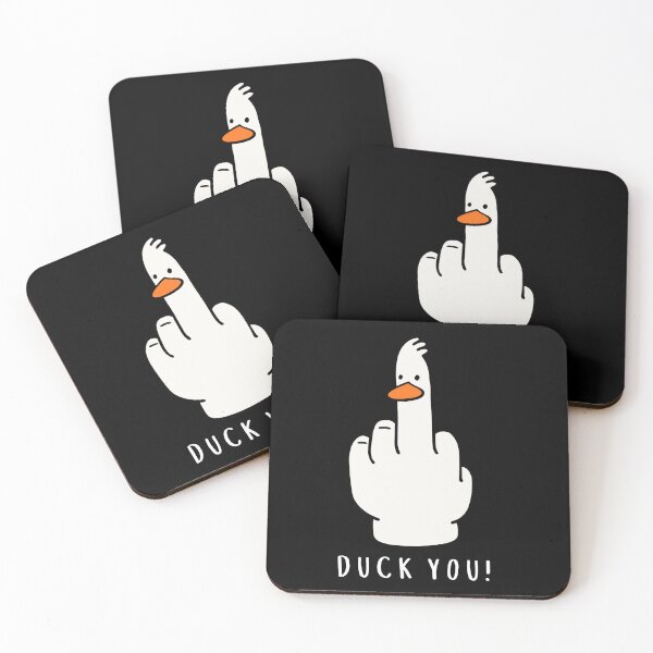 Item preview, Duck You Middle Finger Duck Meme | Funny Rude Goose Hand Art designed and sold by kuwagatamushi.
