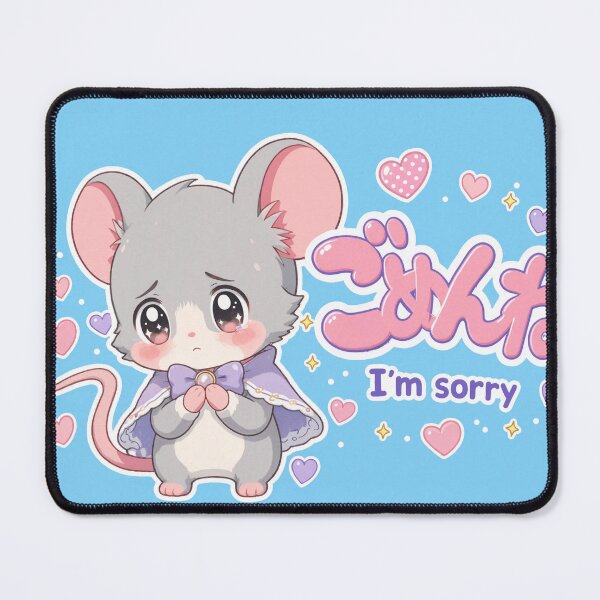 Item preview,  Chibi Fancy Rat Japanese 'I'm sorry' design cute kawaii designed and sold by Vintage Designs +.