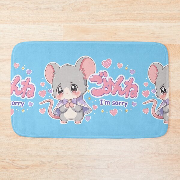 Item preview,  Chibi Fancy Rat Japanese 'I'm sorry' design cute kawaii designed and sold by Vintage Designs +.