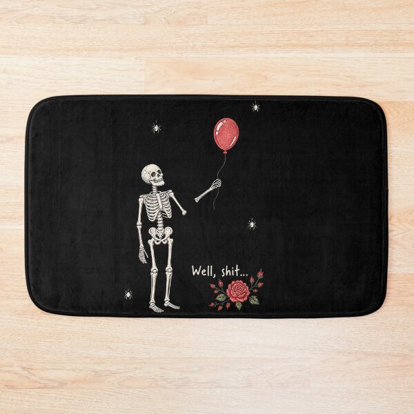 Item preview, Well Shit Skeleton Lost Balloon Halloween Meme designed and sold by Khescoiu.