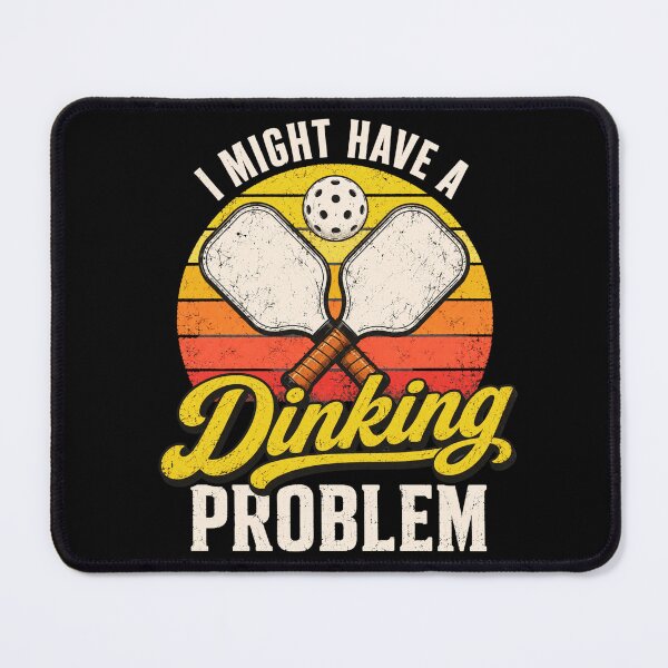 Item preview, Pickleball Drinking Problem Funny Retro Paddle Graphic designed and sold by ROUX-ART.