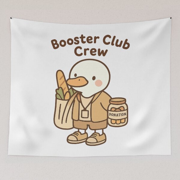 Item preview, Booster Club Crew Duck Fundraiser Badge designed and sold by Ainbowz-Artwork.