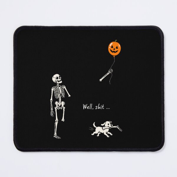 Item preview, Well Shit Skeleton Lost Balloon Pumpkin Dog Halloween designed and sold by Khescoiu.