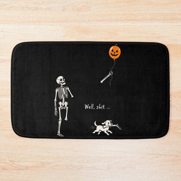 Item preview, Well Shit Skeleton Lost Balloon Pumpkin Dog Halloween designed and sold by Khescoiu.