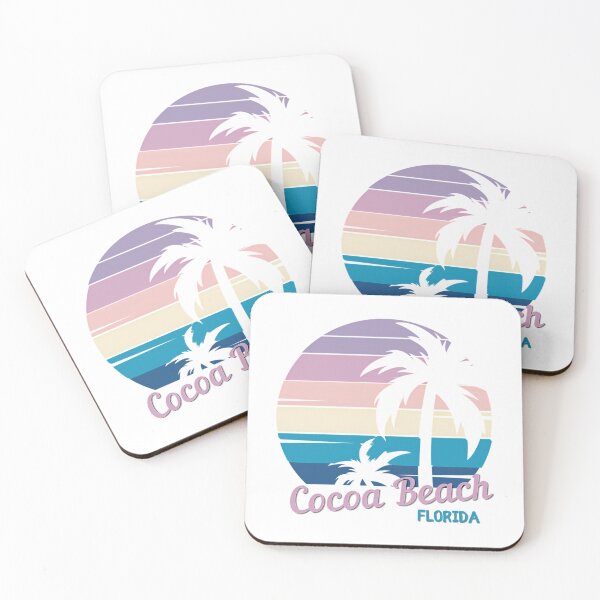 Item preview, Cocoa Beach - Vintage Tropical Sunset - Florida -Bioluminescent Beach designed and sold by wyli-eblow.