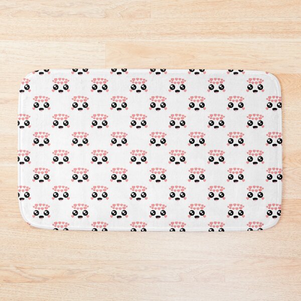 Item preview, Cute kawaii blushing smiling in love face pattern designed and sold by BlushyPrint.