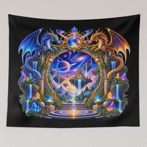 Item preview, Eternal Dragon Portal – Gate of Cosmic Realms designed and sold by TroviTutto.