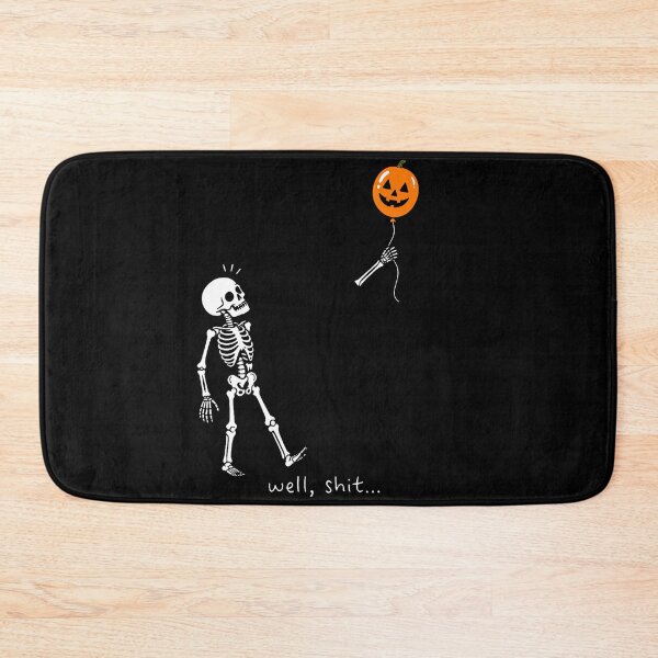 Item preview, Well Shit Skeleton Lost Balloon Gothic Halloween designed and sold by Khescoiu.