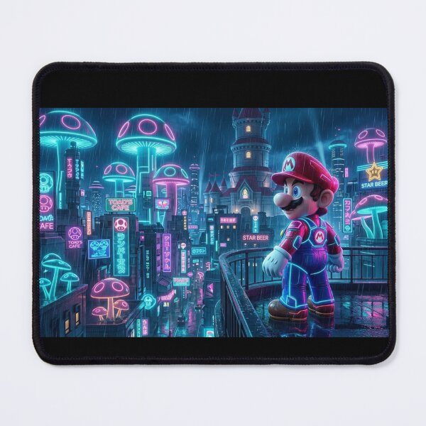 Item preview, Neo-Mushroom City - Mario Cyberpunk designed and sold by conamor-bymel.