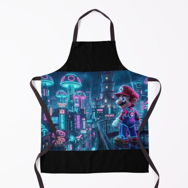 Item preview, Neo-Mushroom City - Mario Cyberpunk   designed and sold by conamor-bymel.