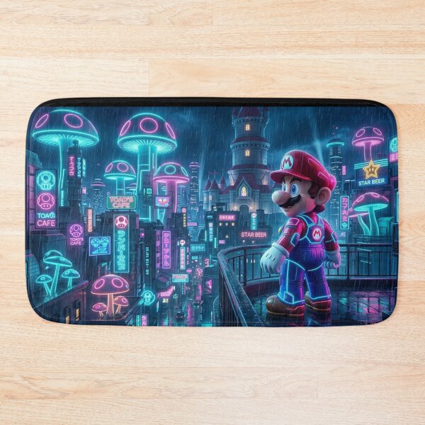 Item preview, Neo-Mushroom City - Mario Cyberpunk   designed and sold by conamor-bymel.