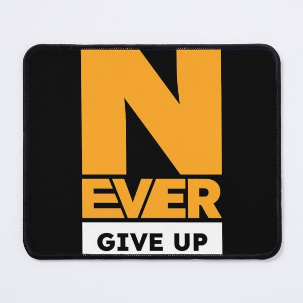 Item preview, Never Give Up – Motivational Inspirational Text Design designed and sold by RajDeals.