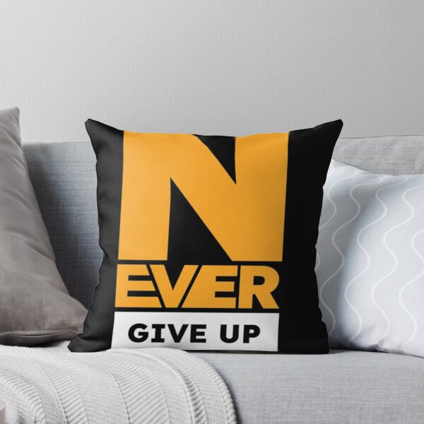 Item preview, Never Give Up – Motivational Inspirational Text Design designed and sold by RajDeals.