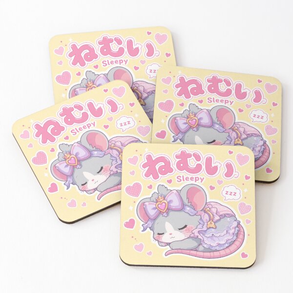 Item preview,  Chibi Fancy Rat Japanese 'sleepy' design cute kawaii designed and sold by Vintage Designs +.