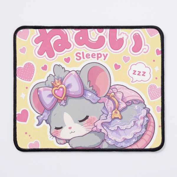Item preview,  Chibi Fancy Rat Japanese 'sleepy' design cute kawaii designed and sold by Vintage Designs +.