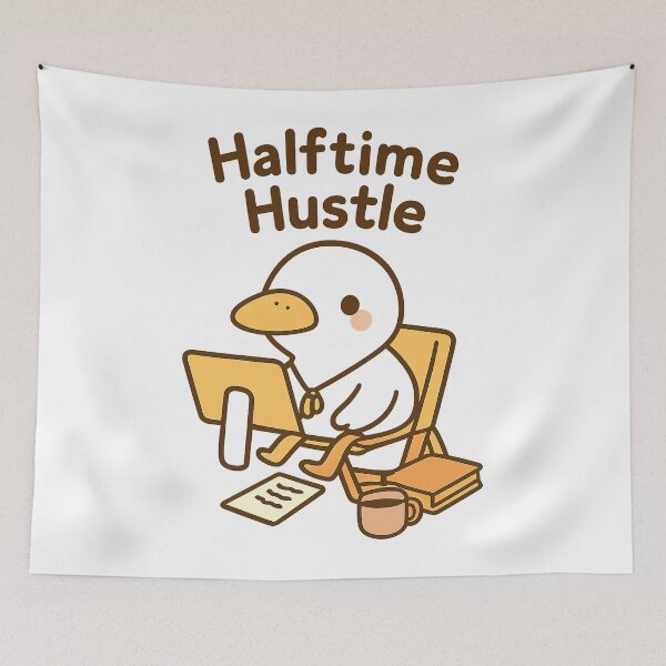 Item preview, Halftime Hustle Duck Game Day Support designed and sold by Ainbowz-Artwork.