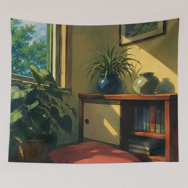 Item preview, Classic Anime Botanical Reading Corner designed and sold by bapupa.