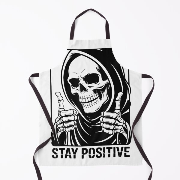 Item preview, Skull Stay Positive Skeleton Halloween Motivational T-Shirt designed and sold by KTY-NUSS.