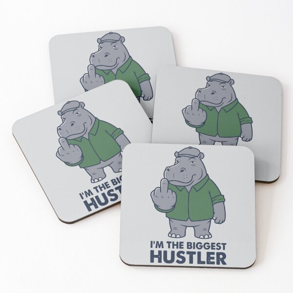 Item preview, I'm The Biggest Hustler Middle Finger Hippo designed and sold by Amir Faysal.