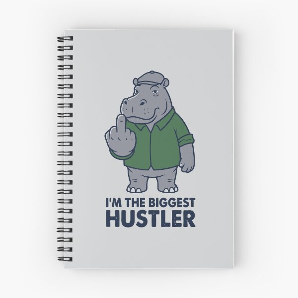 Item preview, I'm The Biggest Hustler Middle Finger Hippo designed and sold by Amir Faysal.