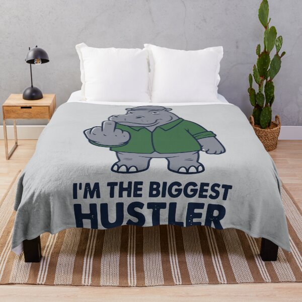 Item preview, I'm The Biggest Hustler Middle Finger Hippo designed and sold by Amir Faysal.
