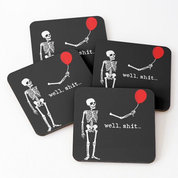 Item preview, Womens Skeleton Lost Balloon Funny Halloween Meme designed and sold by Khescoiu.